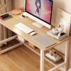 Computer desk Desktop house Simple desk bedroom desk desk Student home study desk,Home Office Computer Desk with Bookshelf