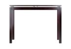 Linea Console / Hall Table with Chrome Accent