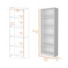 Sutton 4 Shelves Bookcase with Modern Storage Shelves