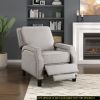 Push Back Reclining Chair Transitional Style Chenille Fabric Self-Reclining Motion Chair 1pc Cushion Seat Modern Living Room Furniture