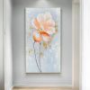 100% Handmade Orange Flower Oil Painting Modern Art Picture Living Room Luxury Abstract Art Corridor Aisle Wall Decor