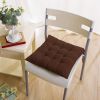 4Pcs Chair Cushion Pads Pillow Soft Tie On Square Sitting Mats For Home Office Car Sitting Travel