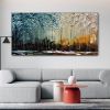 Hand Painted Canvas Oil Paintings Modern Abstract Thick Texture Landscape Wall Art Pictures For Living Room Home Decor No Framed