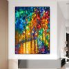 100% Handmade  thick knife landscape modern nordic artwork oil painting for office living room decoration